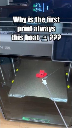 Why is the first print always a tiny boat? 🛳️ You NEED to see this video!