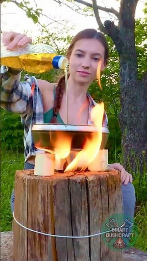 🔥 Wilderness Cooking Made Easy – Swedish Fire Log Tutorial 🍲