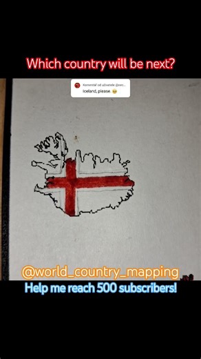 DAY 38 - I #paint #country #flags - #map #painting #island #nostalgia