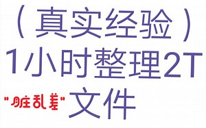 [整理笔记 纯干货]文件笔记乱七八糟？如何拯救脏乱差？教你1小时整理文件