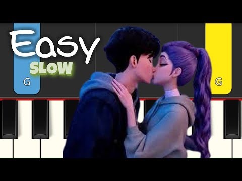 Free - KPop Demon Hunters - EASY PIANO TUTORIAL - Slow Version