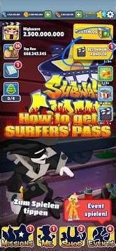 Subway Surfers | Hollywood 2026 | How to get SURFERS PASS | #subwaysurfers