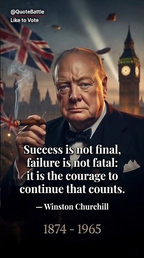 “Success is Not Final, Failure is Not Fatal – Winston Churchill”
