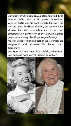 Doris Day – Vom Verlust zur inneren Freiheit 🕊️
