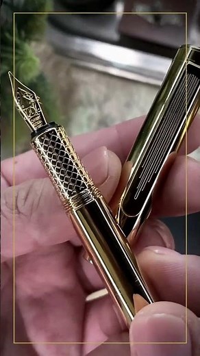 Unboxing Elegance: Scriveiner Gold Fountain Pen