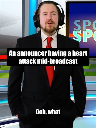 Comedy Sketch: Announcer vs. Heart Attack