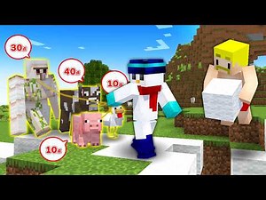 [Minecraft] Bring your buddy and aim for the goal!