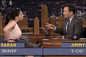 Sarah Silverman Sends Jimmy Fallon Into Hysterics Playing ‘Word Sneak’ (Video)