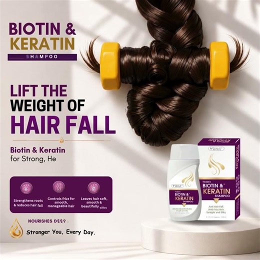 Reduce Hair Fall & Strengthen Every Strand Naturally || Healet Biotin & Keratin Shampoo