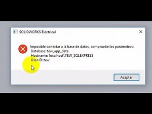 SOLUTION TO SQL SERVER SOLIDWORKS ELECTRICAL ERROR