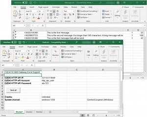How to send SMS from Excel