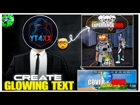 Glowing Text Tutorial Like @PGL_DRKRAI77 | Free firered and white text tutorial