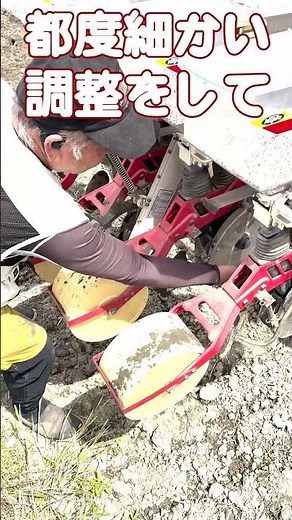トラクターで米の種まきしていく