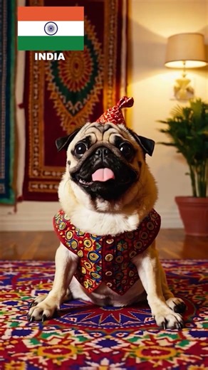 Pug in India 🇮🇳 | One Country a Day