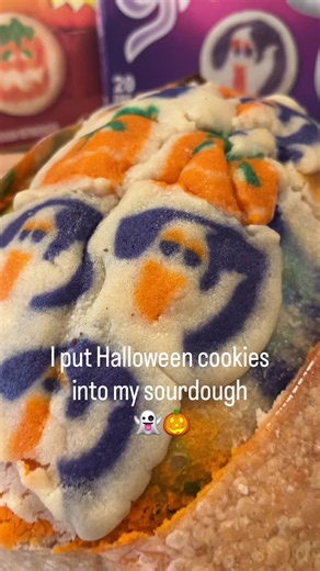 Pillsbury Halloween Cookie Sourdough Recipe (Part 2) 👻🎃