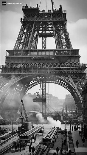 Eiffel Tower Under Construction