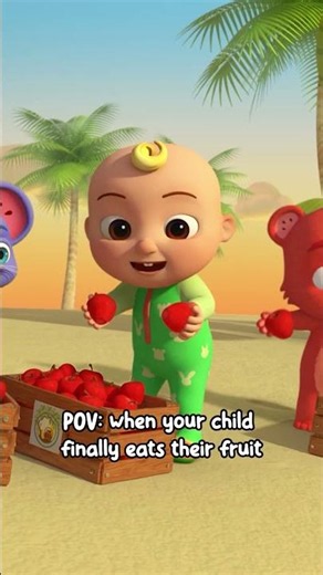 I Like to Eat! 🍎 Apples & Bananas ✨ Kids Happy Place #Shorts