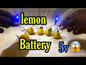 How to make a lemon battery||science project for kids..