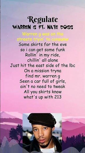 Warren G ft. Nate Dogg - Regulate (Lyrics) #shorts