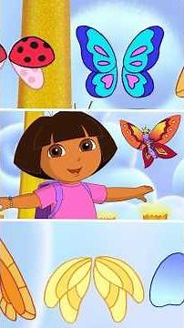 help dora turn into a butterfly! #shorts