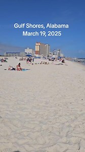 85K views · 1.5K reactions | Gulf Shores, Alabama 3-19-25 Sun is shining! Life is good! Spring break fun on the beach! #gulfshores #alabamabeaches #gulfshoresalabama #gulfcoast #albeachblogger #alabamagulfcoast | Gulf Coast Journeys | Facebook