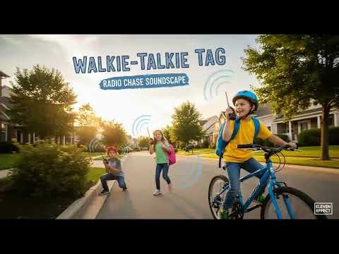 Kids Playing Tag with Walkie-Talkies • Radio Chase Soundscape