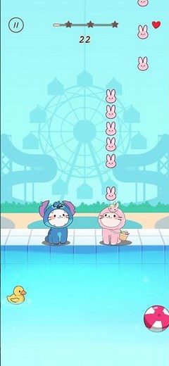 Cat On The Farm Short - Stitch & Labubu - Duet Cats #popcat #memes #meow #summer #music #games #cats