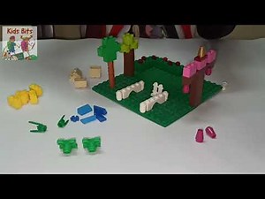 LEGO (Basics Tutorial) - Small Garden with Trees, Cherry Bush, Entrance Arch, Water Sprinkler