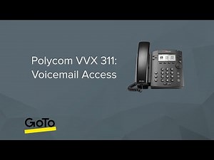 Polycom VVX 311: Voicemail Access