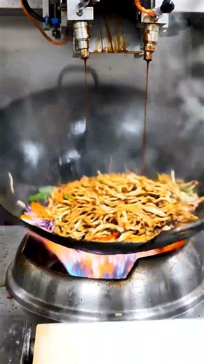 Noodles on FIRE 🔥 | Insane Wok Cooking with Massive Flames