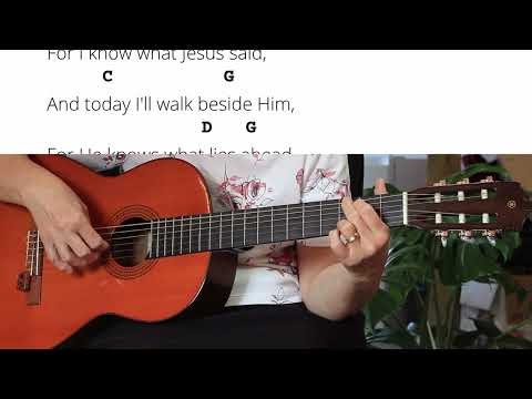 I Know Who Holds Tomorrow ~ 🎶 play-along guitar hymns for family devotions (Key of G, incl. A chord)