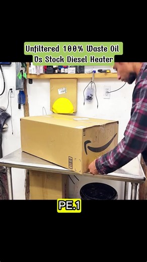 Unfiltered 100% Waste Oil Vs Stock Diesel Heater#dieselheater #wasteoil #garagelife #experiment