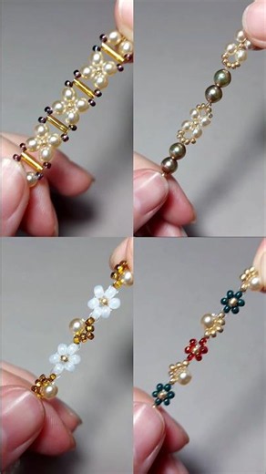 Beaded bracelet ideas DIY jewelry making #beadsjewellery #preppy #diycrafts #bracelet #beading