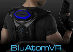 BluAtomVR Virtual Reality Gun Controller And Feedback Vest (video)