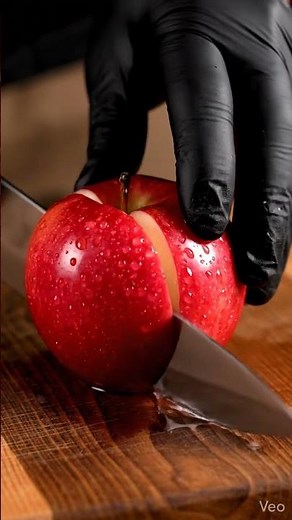 “Satisfying Apple Slice ASMR 🍎 | Perfect Cut in Slow Motion”