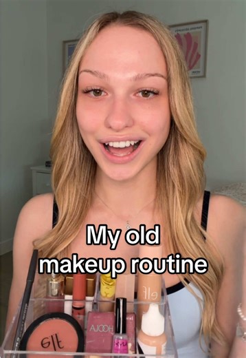 #grwm using my old makeup routine 👀 should I go back to it?? #makeup #makeuptutorial #makeuproutine