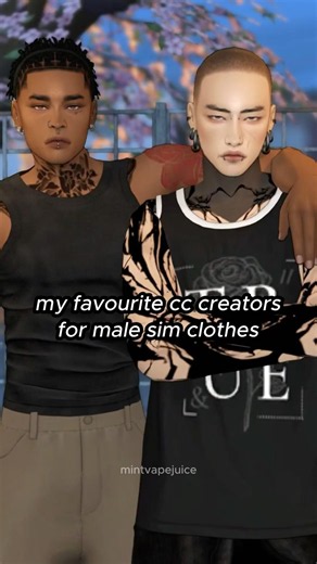 Sims 4 male cc clothing recommendations! 🤍 #thesims4 #thesims4cc #thesims