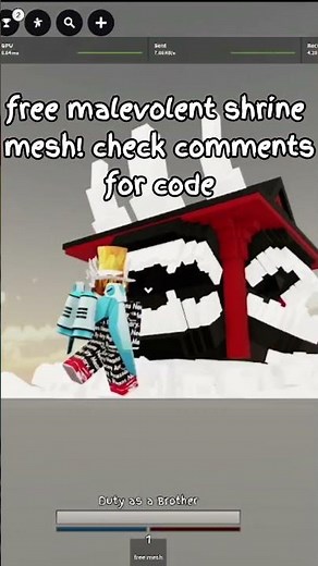 free malevolent shrine mesh #roblox #jjk #jujutsushenanigans