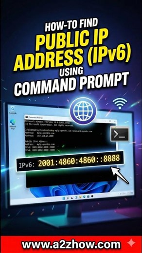 How Do I Find My Public IPv6 Address in the Command Prompt?