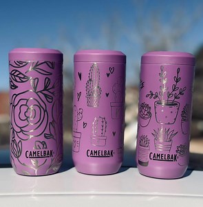 12 Oz Slim Can Cooler - Floral/cacti/succulent Design - Etsy