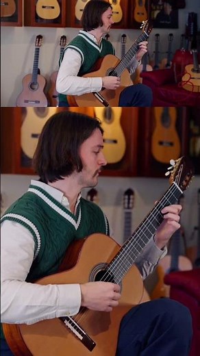 🎸Carcassi Etude Op. 60 No. 3 on a Lebreton Lattice Braced Guitar🔥Full video on our channel 🎥 #fyp