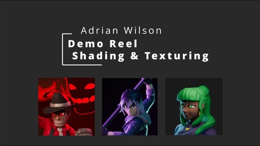 Adrian Wilson | Shading & Texturing Demo Reel 2025