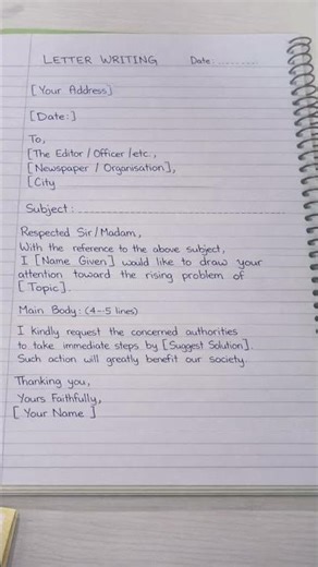 Universal Formal Letter template boards #boards #englishgrammar #english