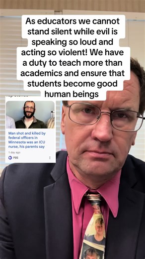 As educators we cannot stand silent while evil is speaking so loud and acting so violent! We have a duty to teach more than academics and ensure that students become good human beings. We have a responsibility to society to ensure that we are creating a generation that not only can read and write but also recognize right and wrong. And sh**ting someone in cold blood is wrong, even if it’s the government doing it. #DocMartinDMA #education #noice #minnesota #teachersoftiktok