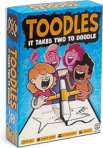 Toodles Party Game - Hilarious Drawing Game for Game Night! Cooperative Game, Fun Family Game for Kids & Adults, Ages 8+, 3-10 Players, 15-20 Minute Playtime, Made by Format Games
