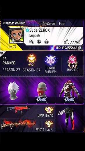 Zerox ff bangladesh uid ❤️||super zerox ff#freefire#viral#shorts