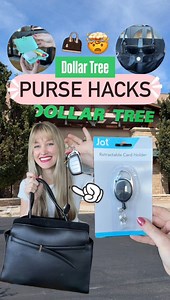 Dollar Tree purse HACKS to organize and simplify your purse/ bag! 👜✨ Which one do you need most?! #dollartree #hack #organization #diy #purse #bags Dollar Tree | The Crafted Studio Co
