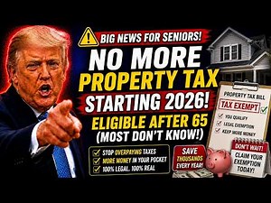 Seniors STOP Paying Property Tax in 2026 — You're Legally Exempt After 65 (Most Don't Know)