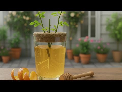 Stick a Rose Cutting in This Water Trick! It Suddenly Grows 999 Roots by Morning!