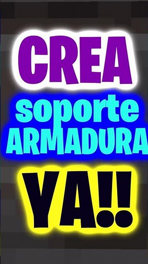 🖖👽Como HACER un SOPORTE de ARMADURA en Minecraft👽👌 #datwinxd
